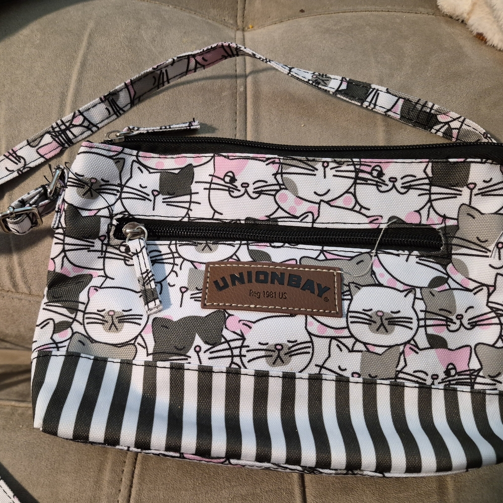 Union Bay Cat Print Crossbody Purse